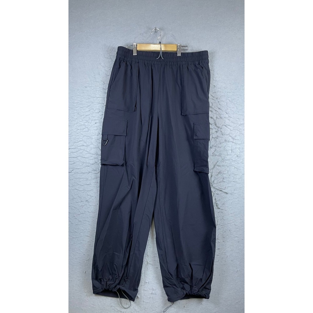Fabletics Cargo Pants Mens XL Gray Excellent Ripstop Bungee Hem Utility Pockets